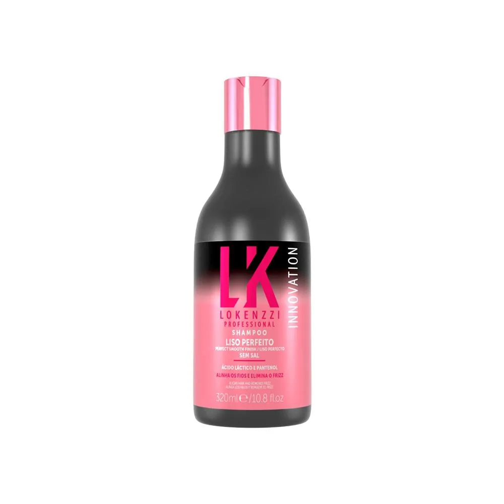 Shampoo Lokenzzi Liso Perfeito Sem Química 320ml