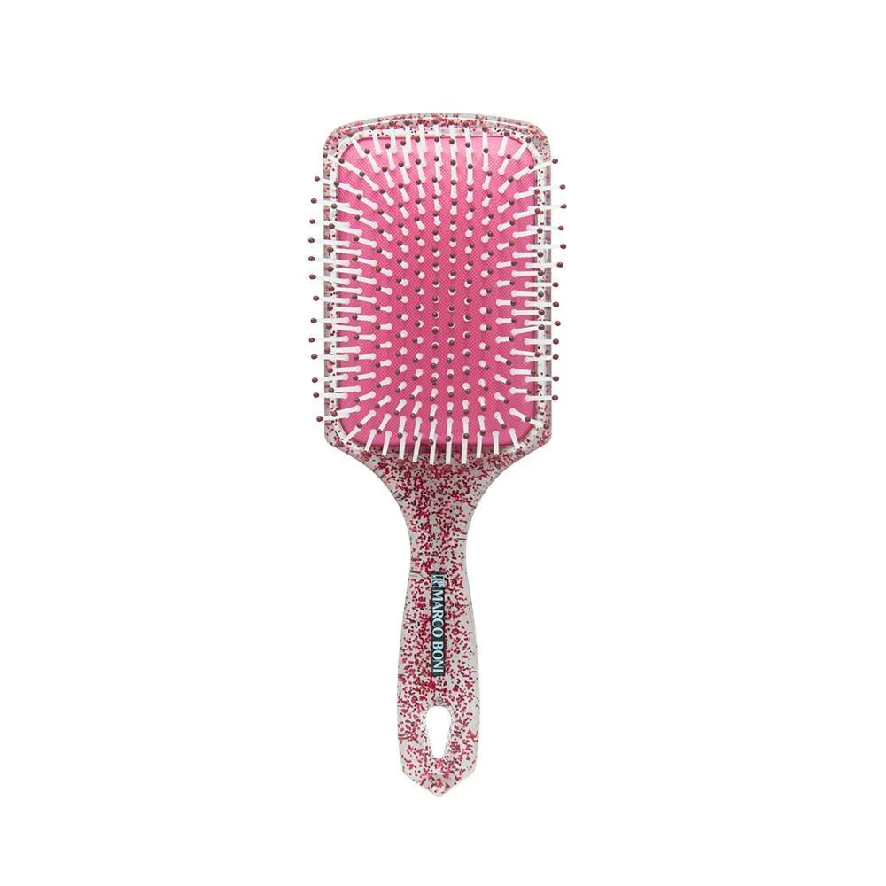 ESCOVA MARCO BONI NYLON PINK GLITTER VERMELHA - REF:7694