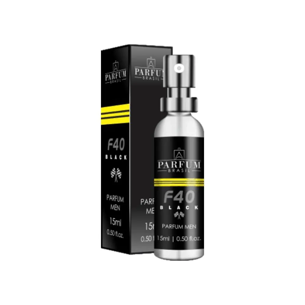 F40 Black Parfum Brasil Eau de Toilette 15ml - Desodorante Masculino