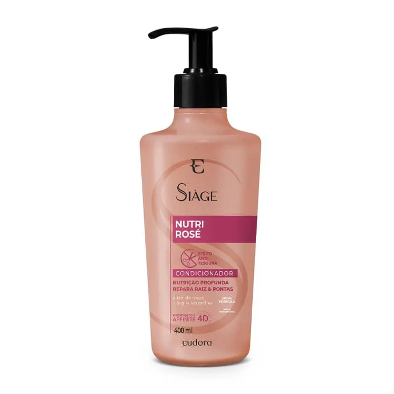 Condicionador Vegano Eudora Siàge Nutri Rosé 400ml