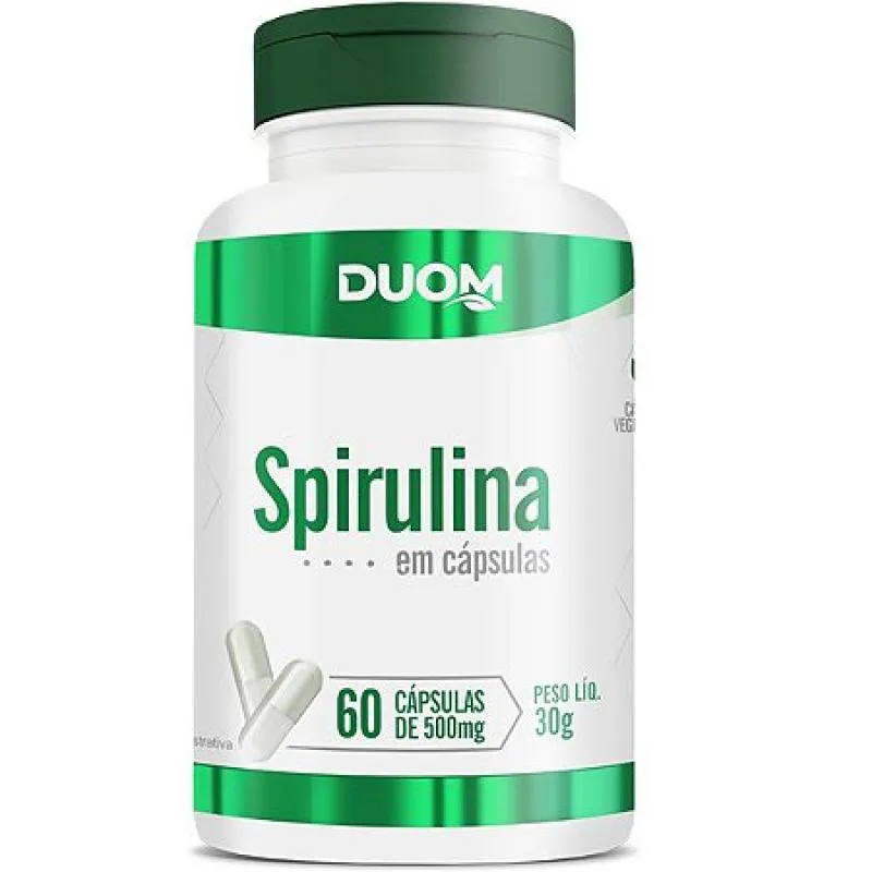 SPIRULINA 500MG C/60 CáPSULAS - DUOM