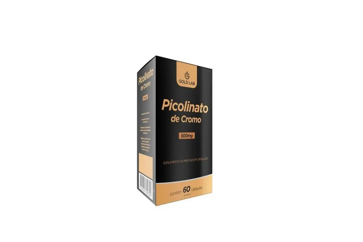PICOLINATO DE CROMO 500MG C/60 CáPSULAS - GOLD LAB