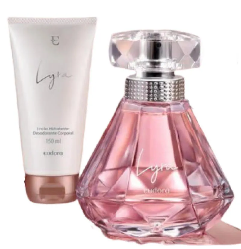 Kit Lyra Eudora Feminino Deo Colônia 75ml + Loção Hidratante 150ml 