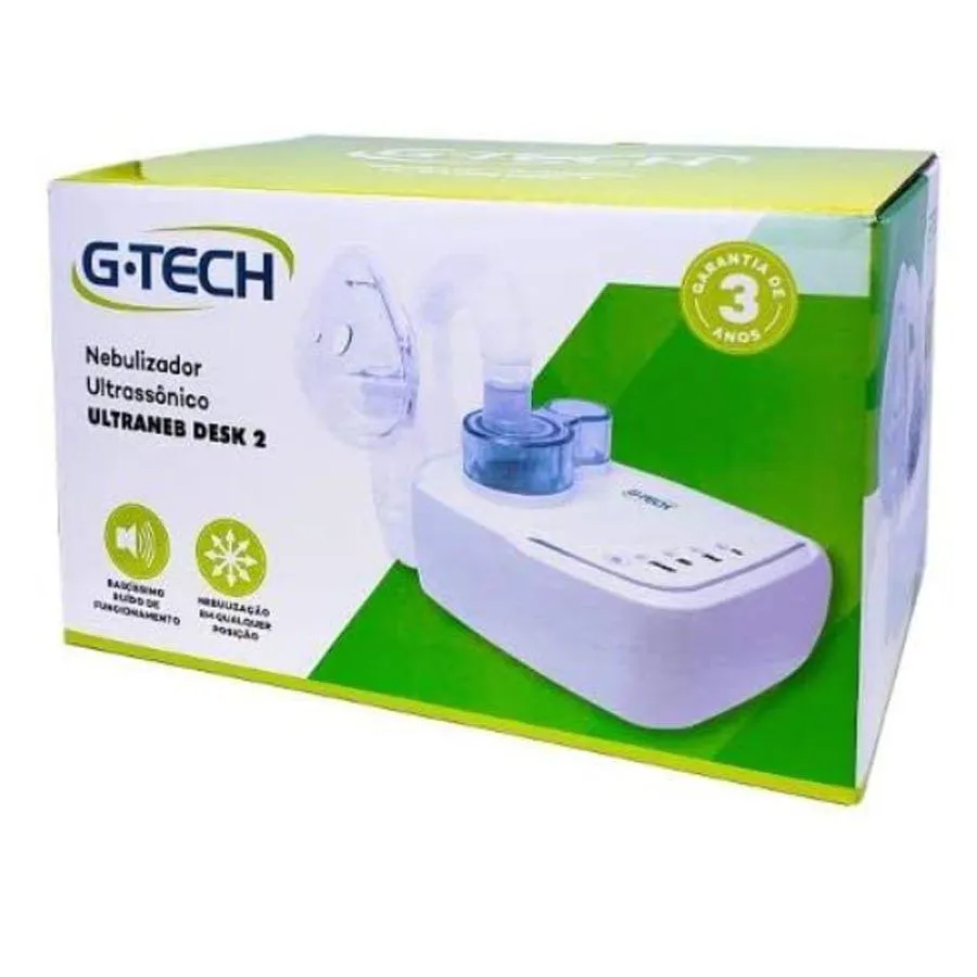 Inalador Nebulizador Ultrassônico G Tech Modelo Ultraneb Desk2 