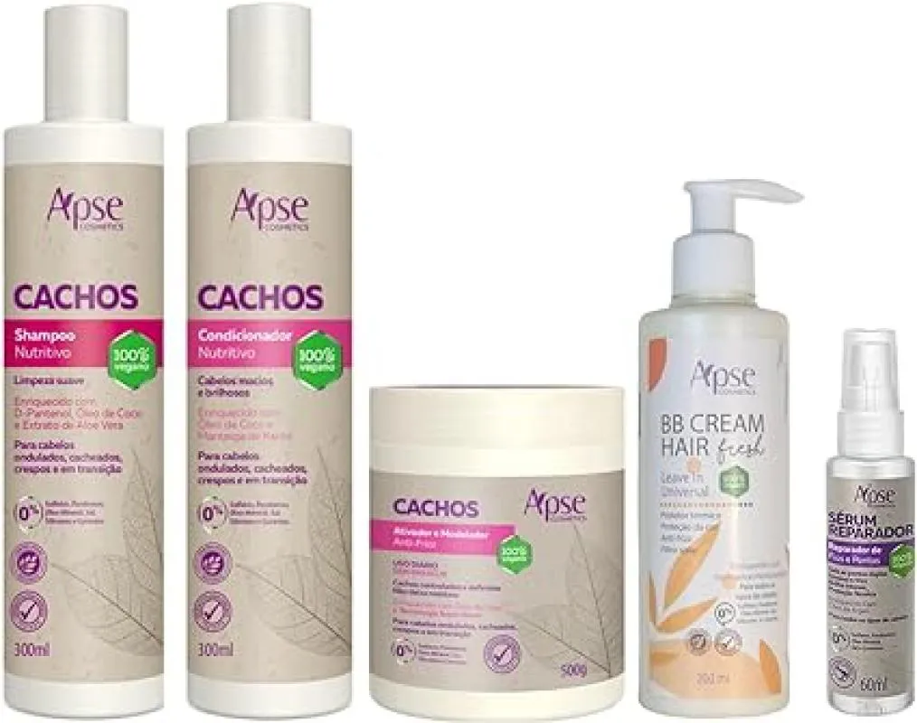 APSE CACHOS SHAMP E CONDIC E ATIVADOR E BB FRESH E SéRUM
