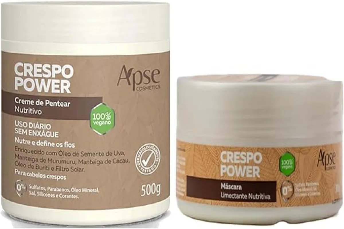 APSE CRESPO POWER MáSCARA E CREME DE PENTEAR 500 GR