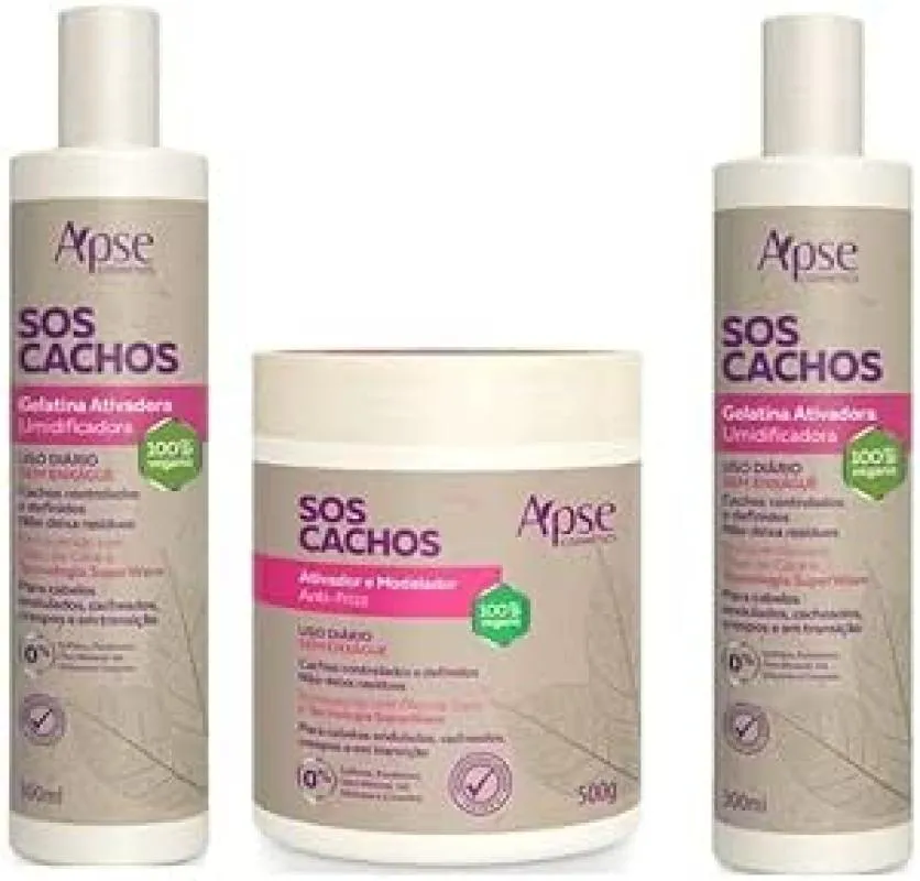 APSE CACHOS ATIVADOR + 2 CACHOS GELATINA 300 ML