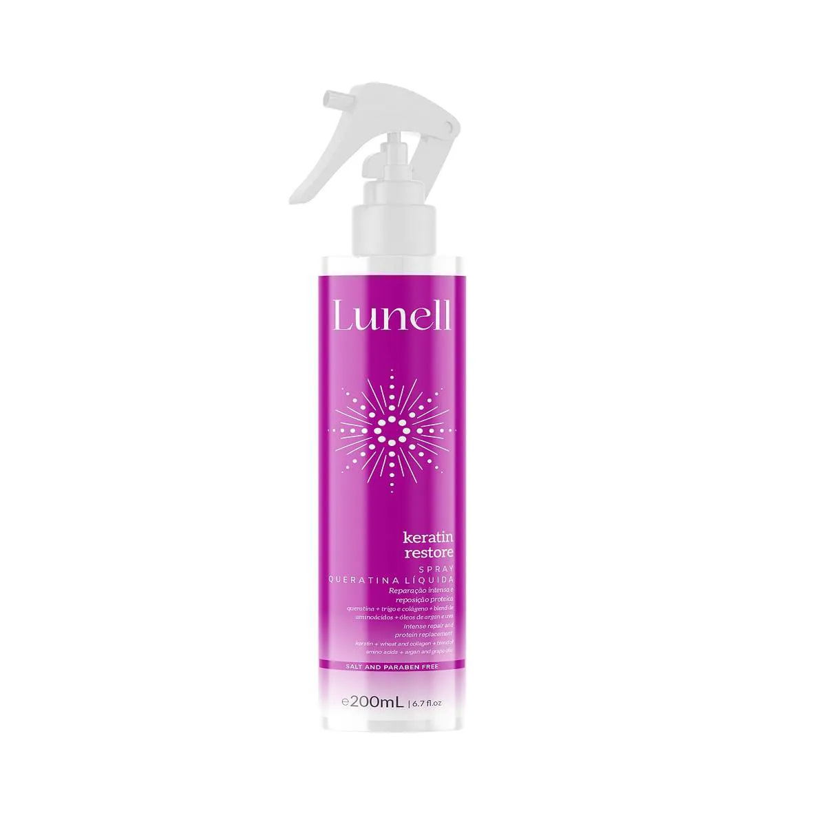 QUERATINA LíQUIDA LUNELL KERATIN RESTORE 200ML