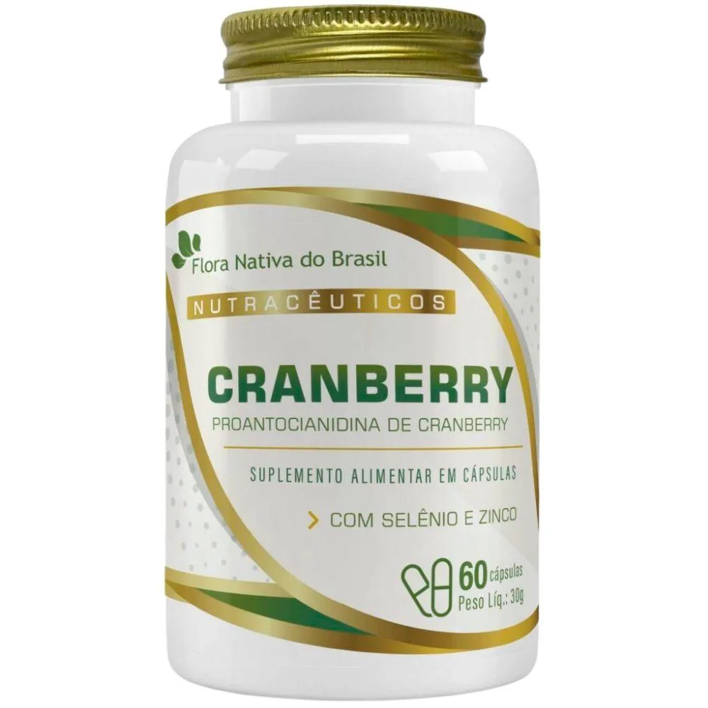 CRANBERRY 500MG 60 CáPSULAS - FLORA NATIVA