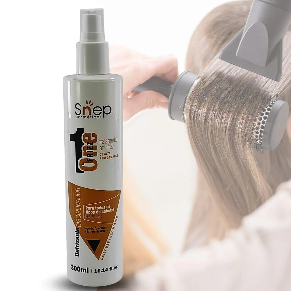 DEFRIZANTE DISCIPLINADOR ONE FRIZZ 300ML - RESULTADO PROFISSIONAL - SNEP COSMéTICOS