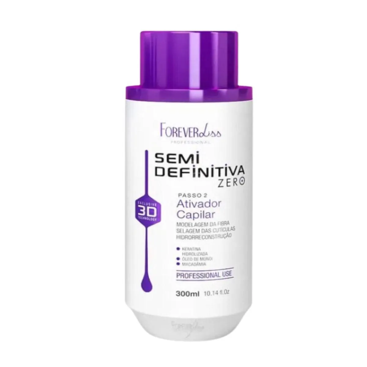 ESCOVA SEMI DEFINITIVA ATIVADOR CAPILAR 300ML FOREVER LISS