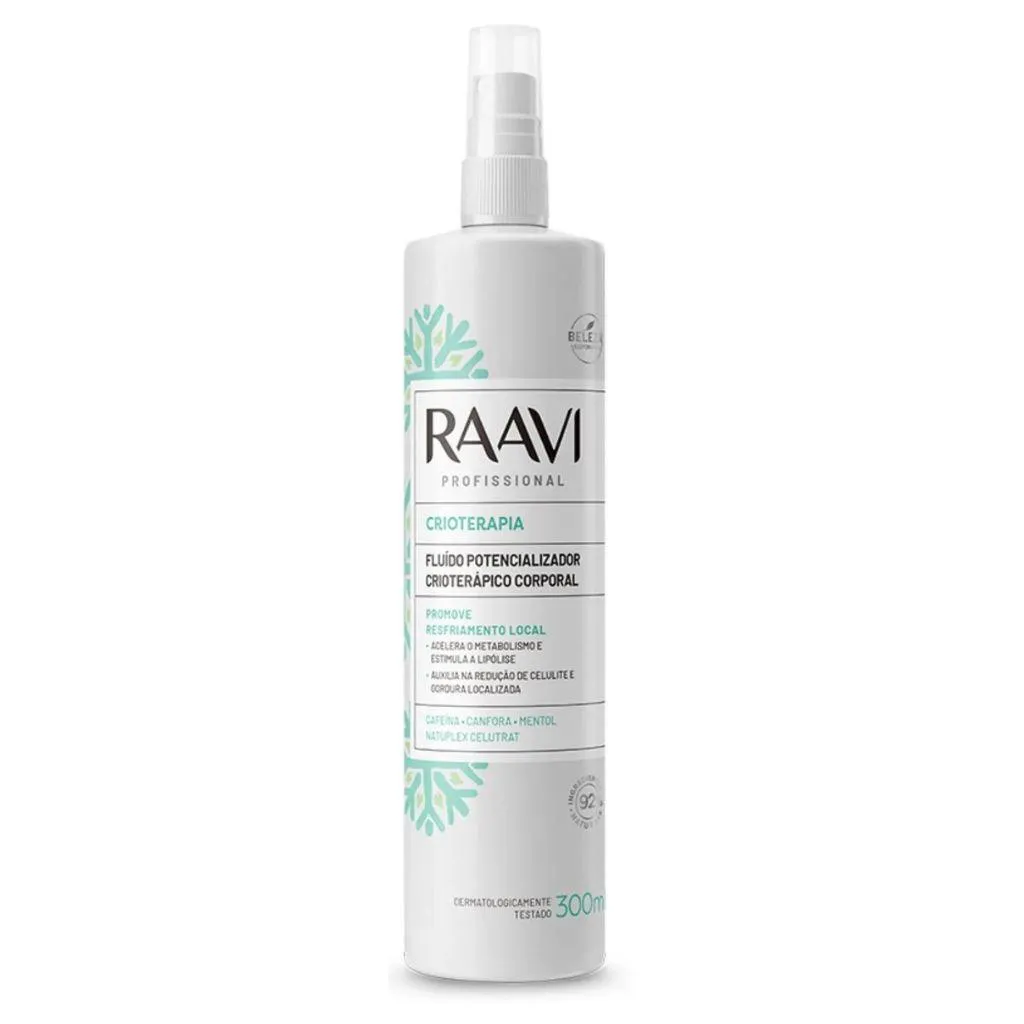 FLUIDO POTENCIALIZADOR CRIOTERAPIA CORPORAL 300ML RAAVI