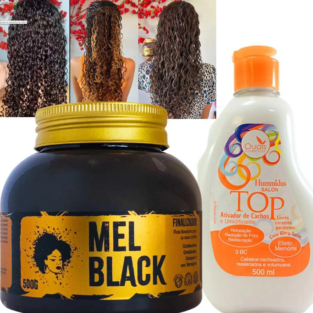 FINALIZADOR DE CACHOS MEL BLACK 500G-ATIVADOR DE CACHOS 500G
