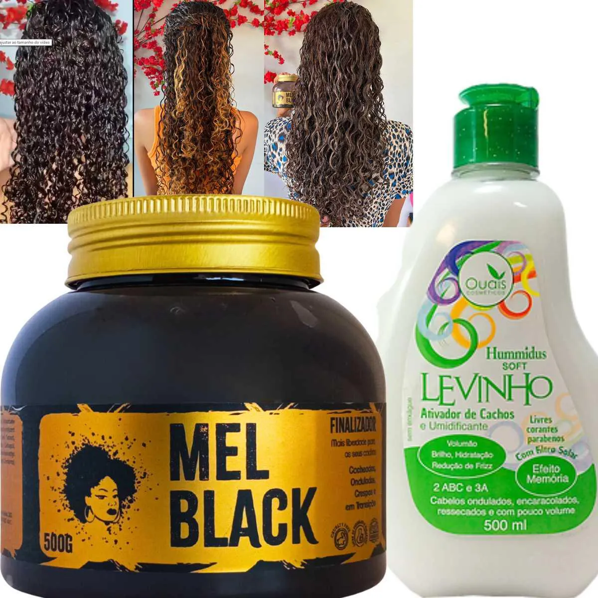 FINALIZADOR DE CACHOS MEL BLACK 500G-ATIVADOR LEVINHO 500G