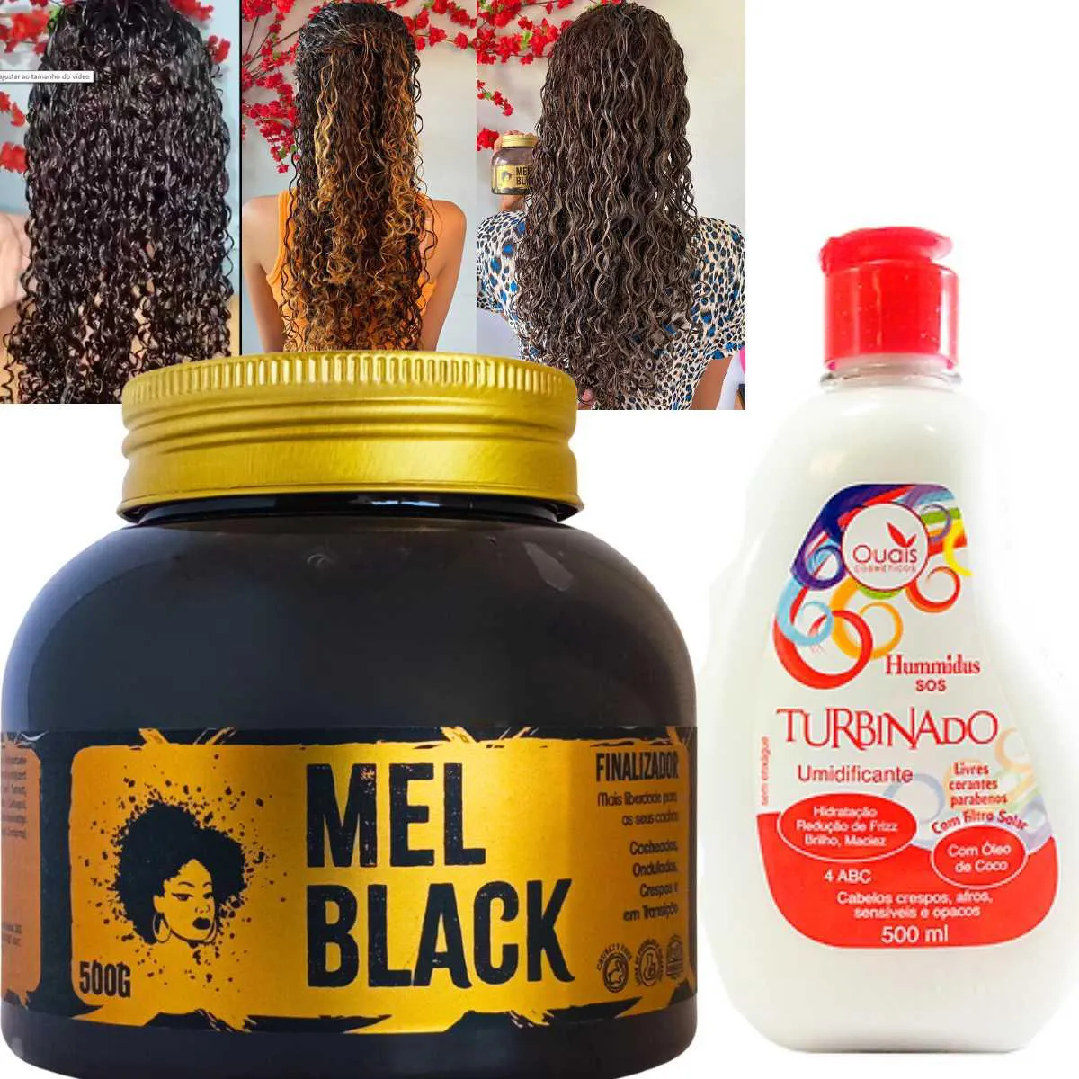 FINALIZADOR DE CACHOS MEL BLACK 500G-UMIDIFICANTE 500G