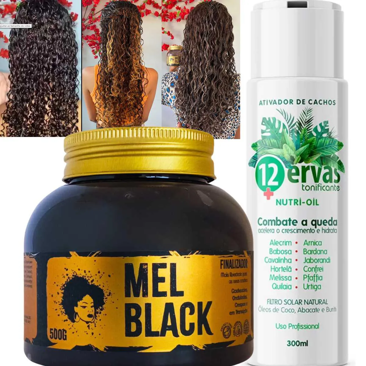 FINALIZADOR DE CACHOS MEL BLACK 500G - ATIVADOR DE CACHOS