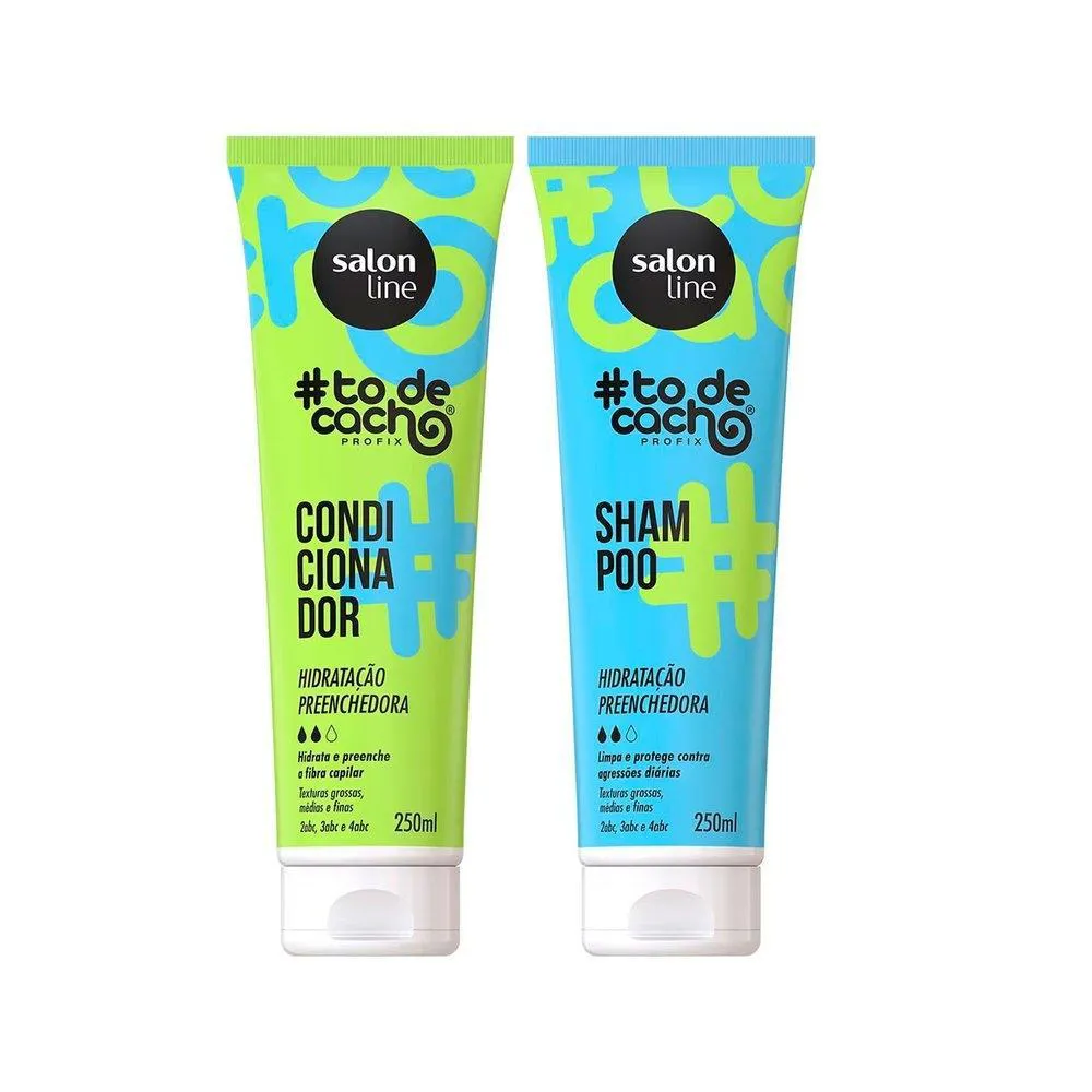 KIT SALON LINE HIDRATAçãO PREENCHEDORA SHAMPOO 250ML + CONDICIONADOR 250ML