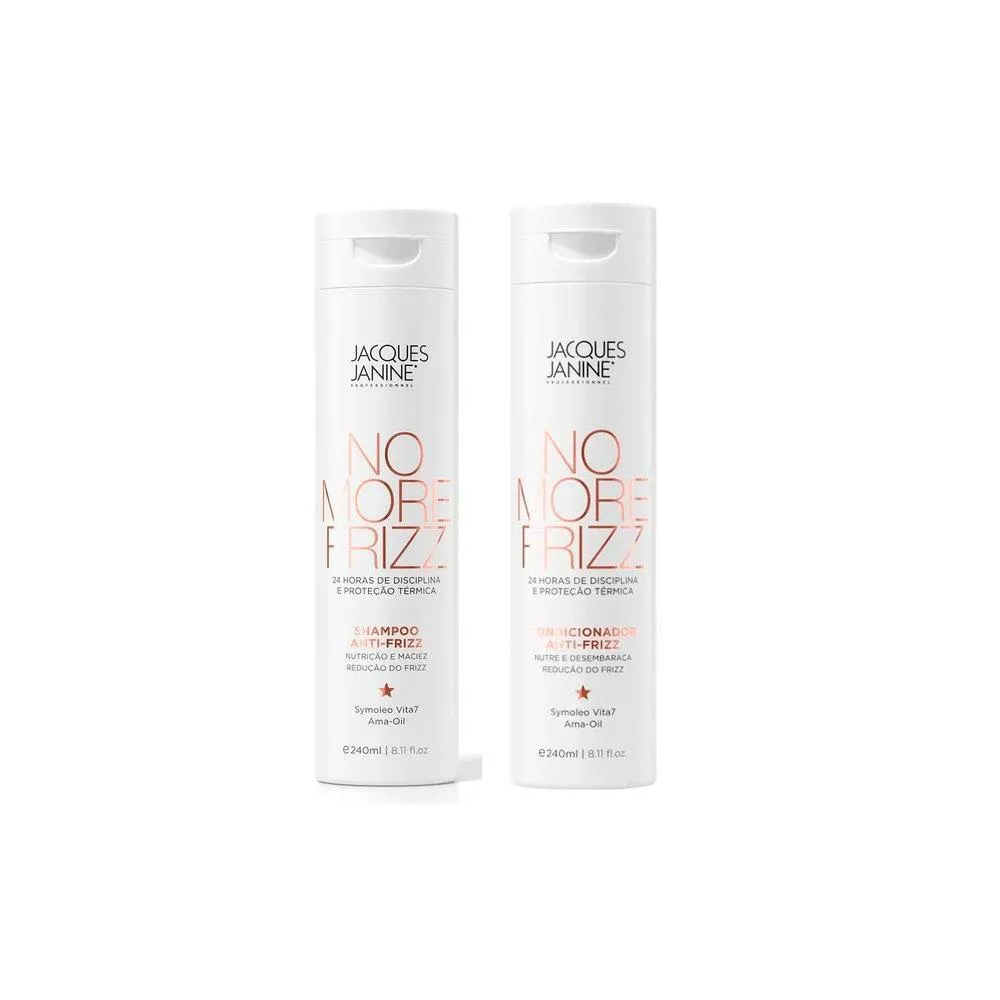 Kit Jacques Janine No More Frizz - Shampoo 240Ml + Condicionador 240Ml