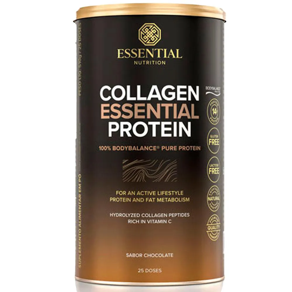 COLLAGEN ESSENTIAL PROTEIN - CHOCOLATE TRUFADO - (510G) - ESSENTIAL NUTRITION