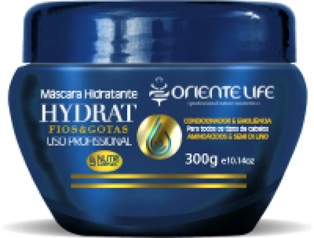 MASCARA HIDRATANTE FIOS E GOTAS ORIENTE LIFE PROF.