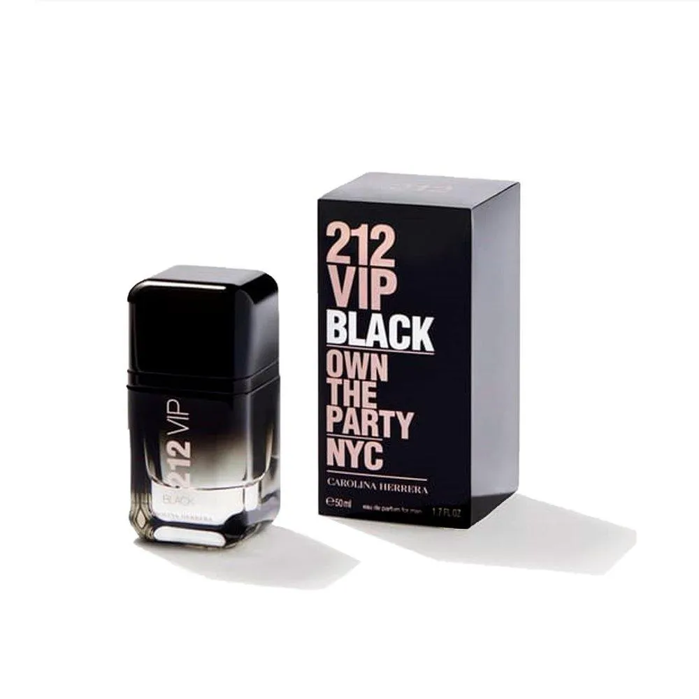 Perfume Masculino Eau De Parfum Carolina Herrera 212 Vip Men Black - 50Ml