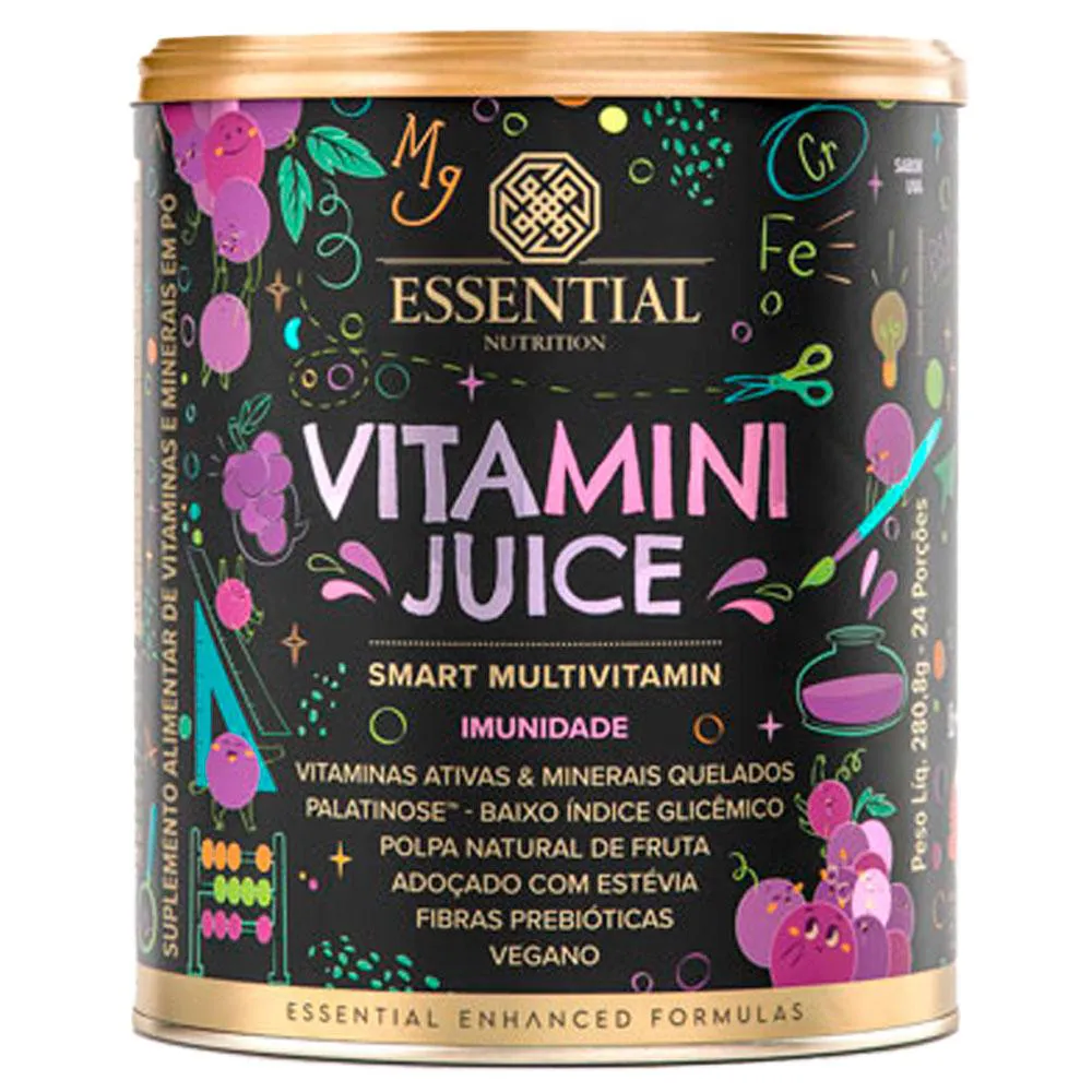 VITAMINI JUICE MULTIVITAMíNICO - UVA - 280,8G - ESSENTIAL NUTRITION