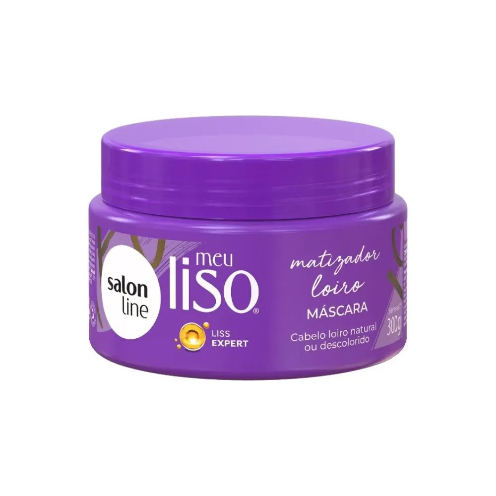 SALON LINE MEU LISO MATIZ LOIRO MáSCARA CONDICIONANTE 300G