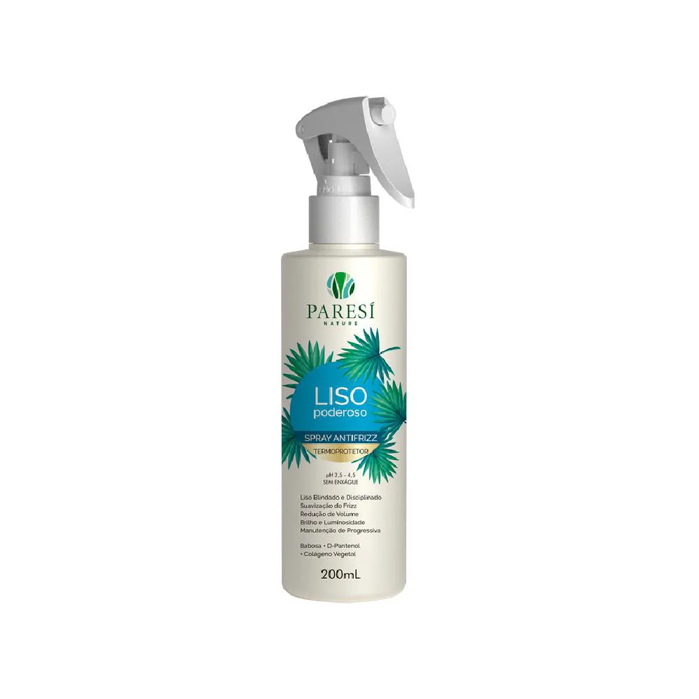 SPRAY ANTIFRIZZ TERMOPROTETOR LISO PODEROSO 200ML PARESí NATURE