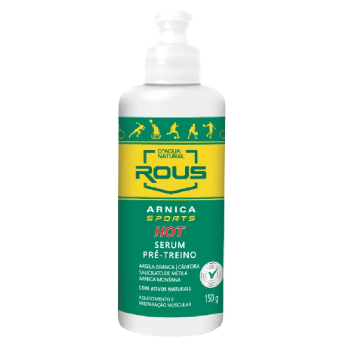 ARNICA SPORTS HOT SERUM PRé TREINO D'áGUA NATURAL 150G