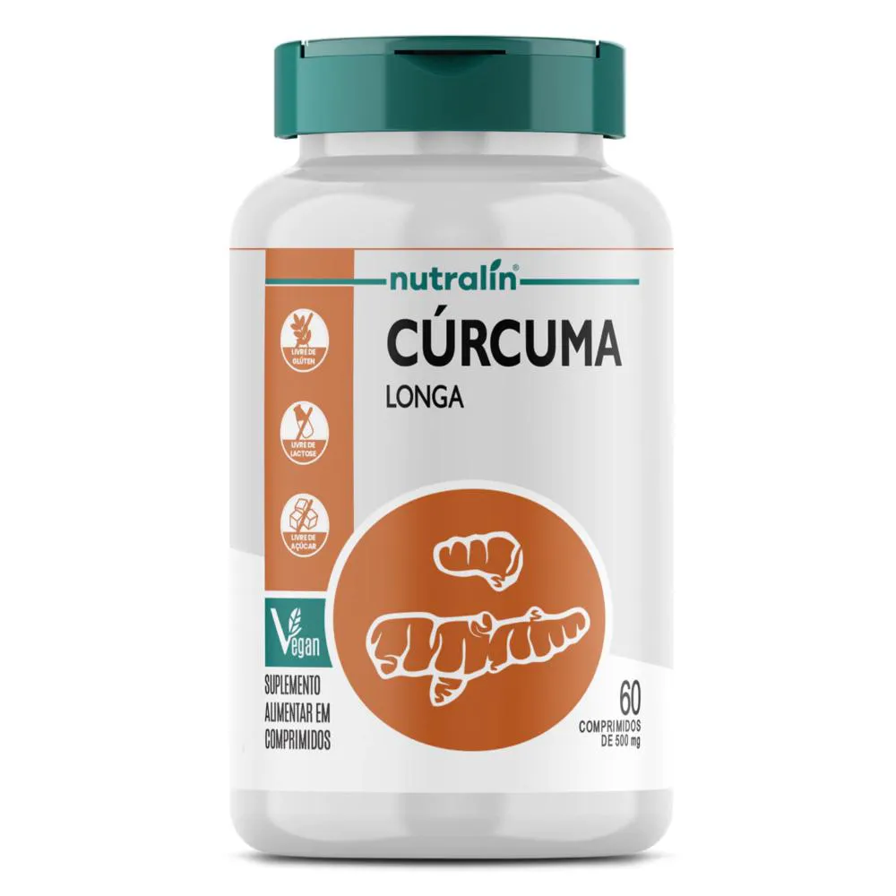 CúRCUMA LONGA 60 COMPRIMIDOS DE 500MG COM 50MG CURCUMINA Neutro | Drogasil