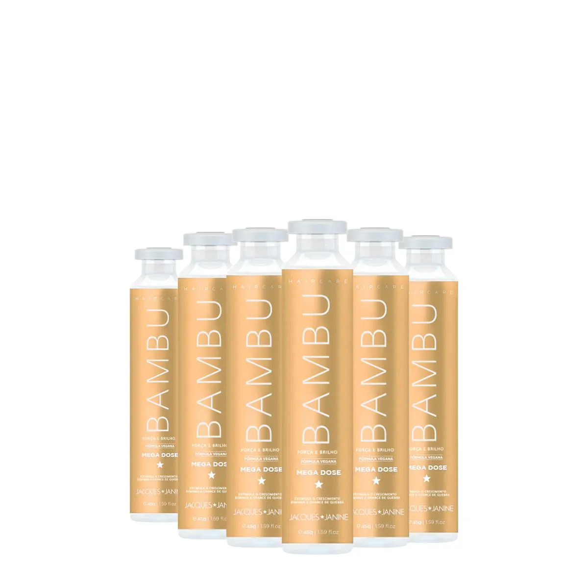 KIT JACQUES JANINE PROFESSIONNEL HAIRCARE BAMBU - AMPOLA (6 UNIDADES)