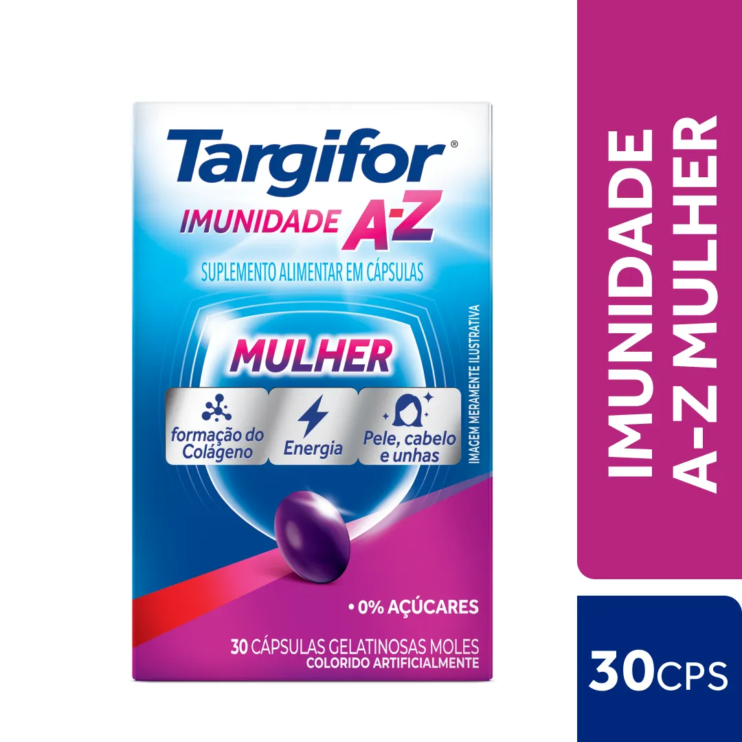 Polivitamínico Targifor Mulher Imunidade A-Z 30 Cápsulas