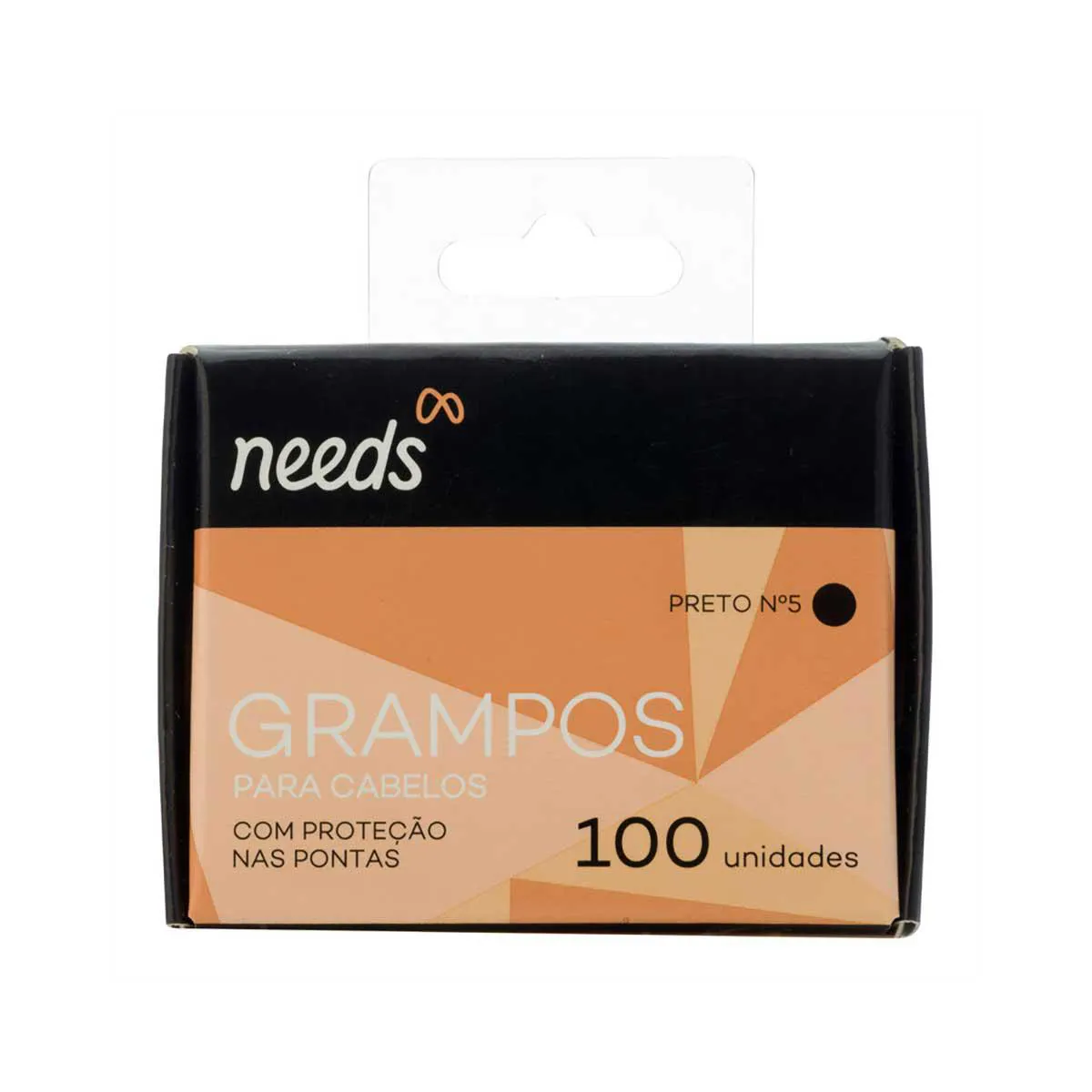 Grampo de Cabelo Triss/Needs Conjunto Preto 100 unidades