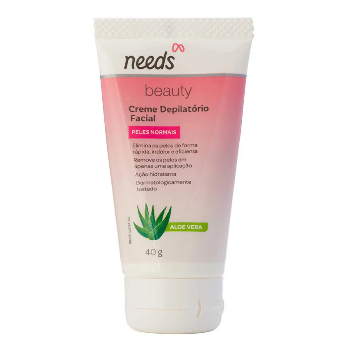 Creme Depilatório Facial Needs Aloe Vera com 40g