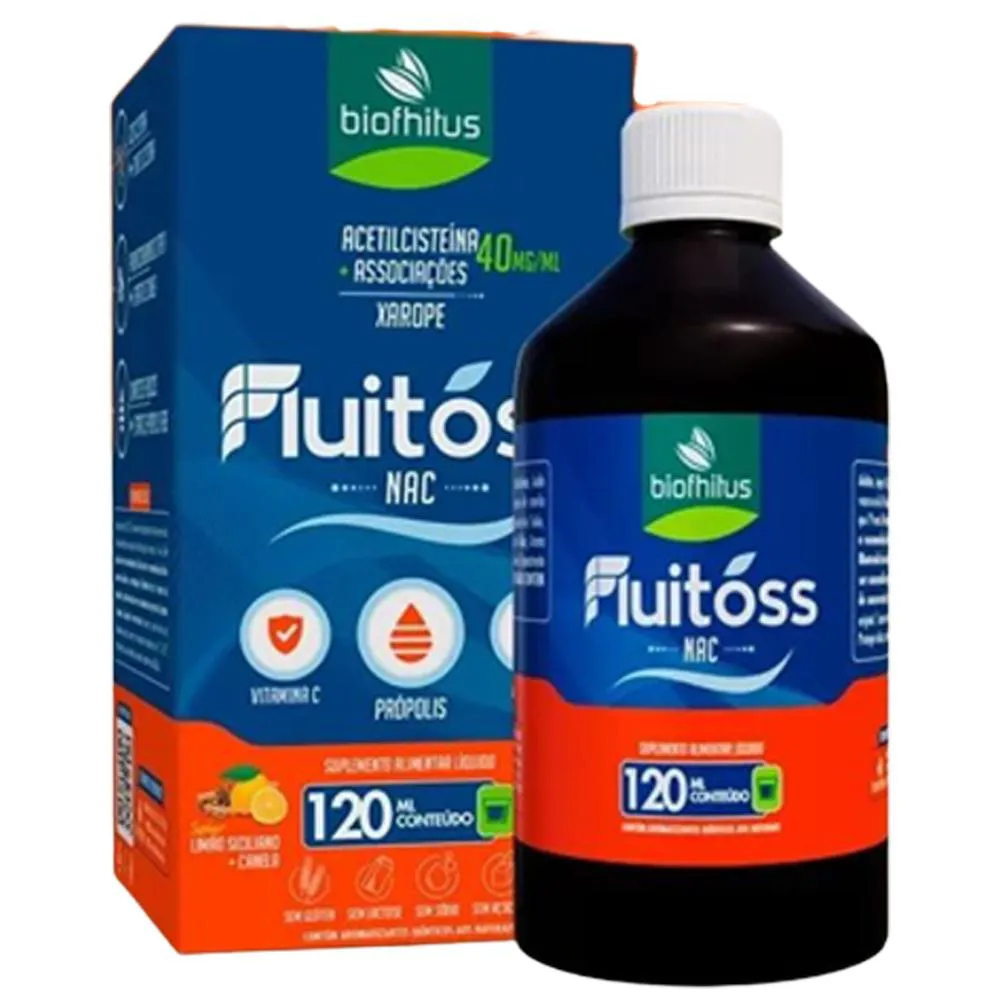 XAROPE - FLUITOSS NAC - COM 120ML BIOFHITUS