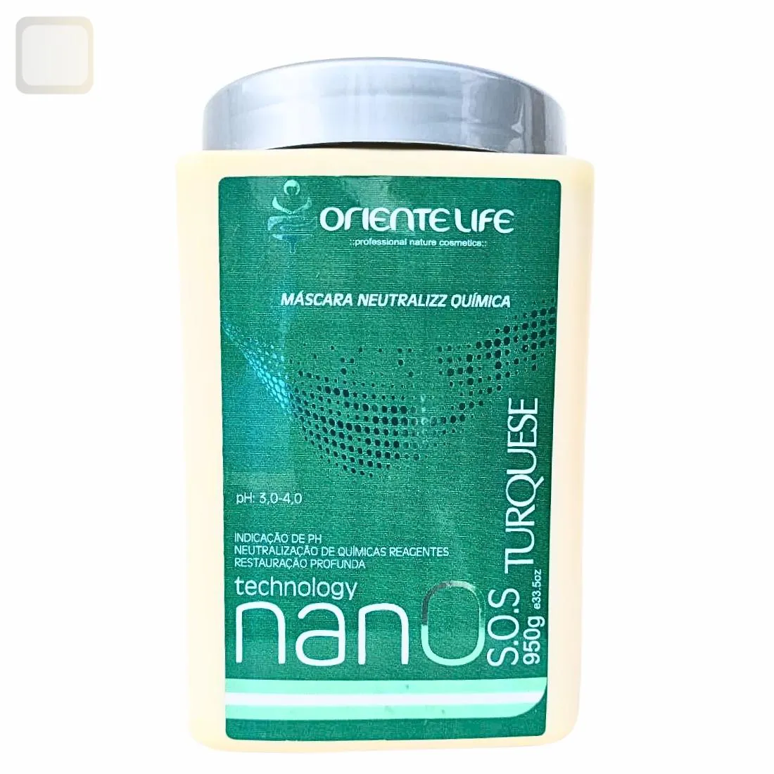 MASCARA SOS NANO TURQUESE 950 G ORIENTE LIFE