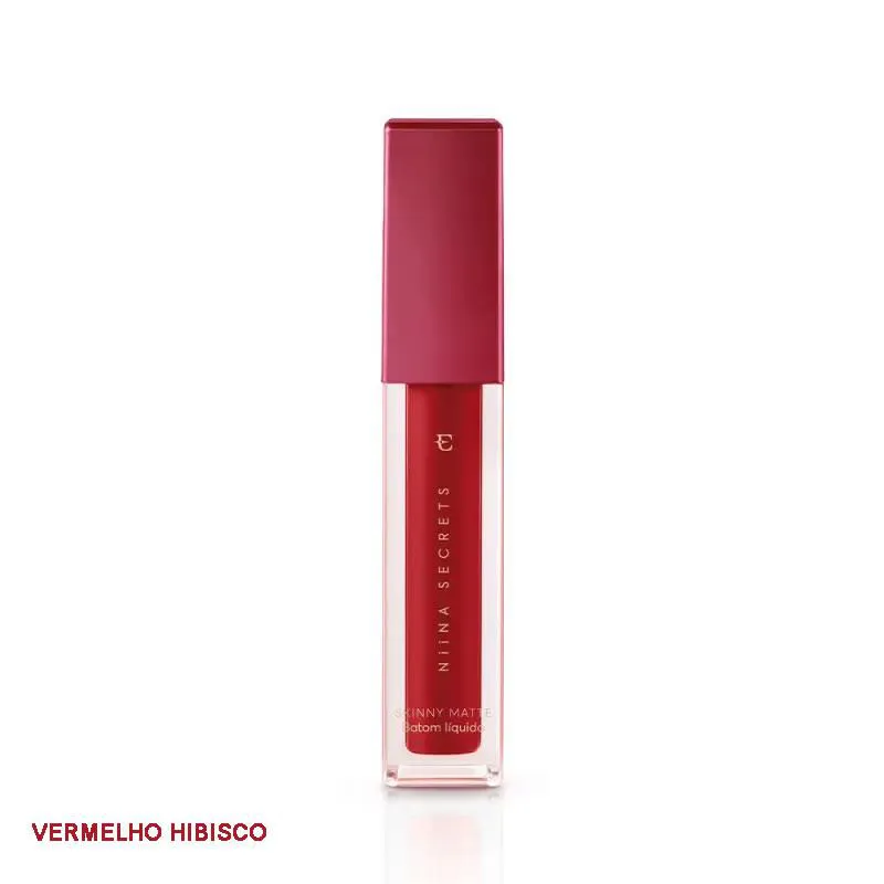 BATOM LIQUIDO MATTE SKINNY NIINA SECRETS Vermelho Hibisco