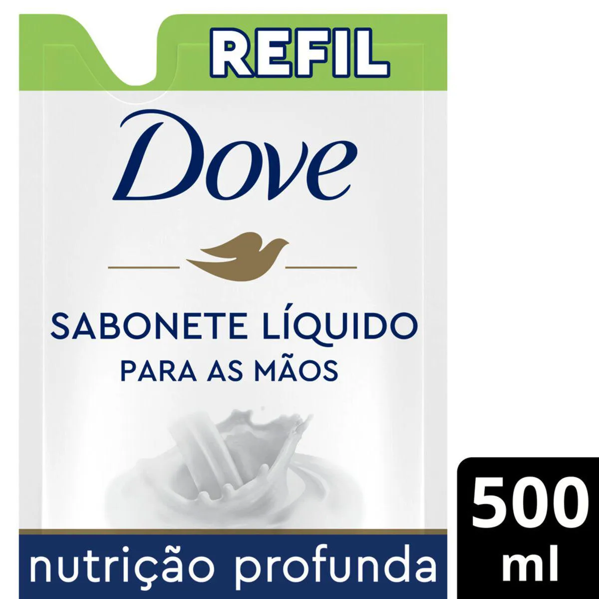 Refil Sabonete Líquido Para as Mãos Dove Nutrição Profunda 500ml