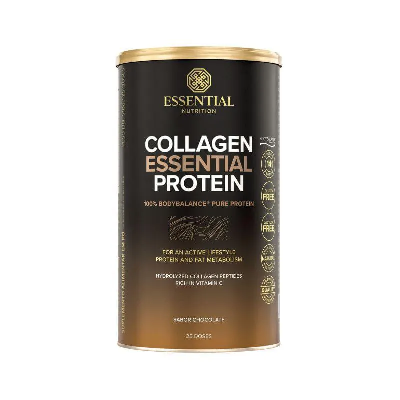 COLLAGEN ESSENTIAL PROTEIN CHOCOLATE TRUFADO  ESSENTIAL NUTRITION 510G