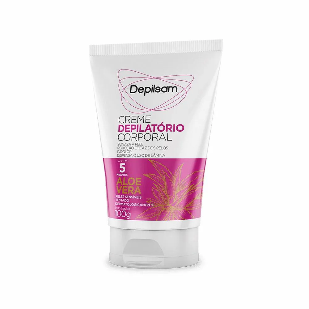 CREME DEPILATóRIO CORPORAL DEPILSAM ALOE VERA 100G