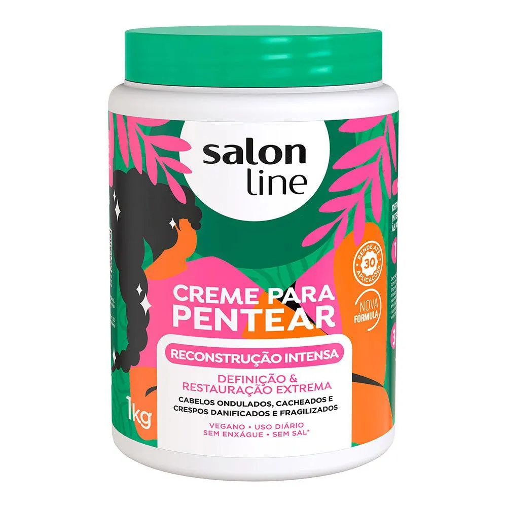 CREME PARA PENTEAR SALON LINE RECONSTRUcaO INTENSA 1KG 943542 | Droga Raia