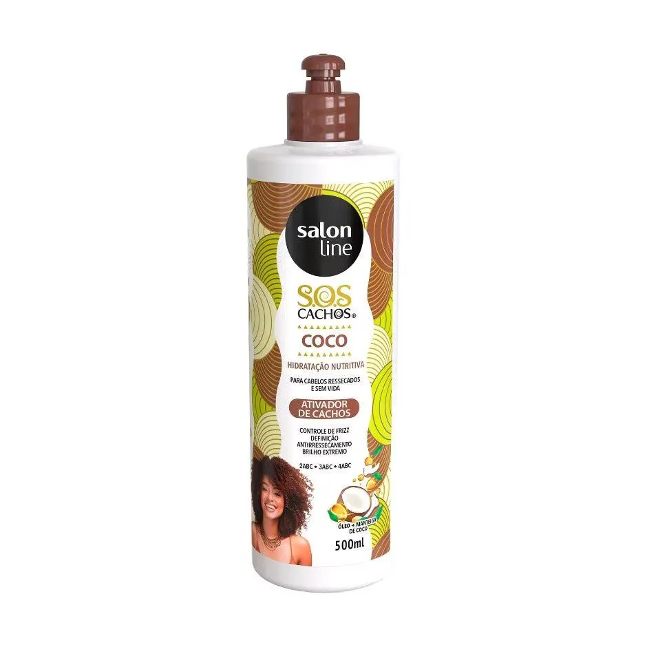 ATIVADOR DE CACHOS SALON LINE SOS COCO 500ML