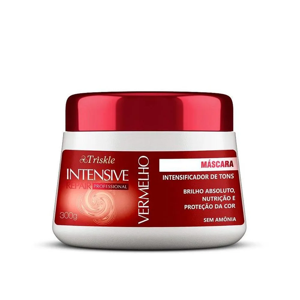 MáSCARA TONALIZANTE TRISKLE INTENSIVE REPAIR VERMELHO 300G