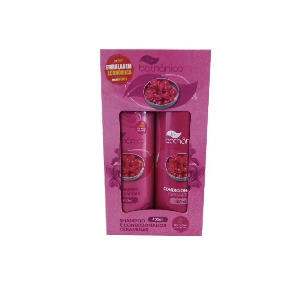 KIT SHAMPOO + CONDICIONADOR TOK BOTHâNICO CERAMIDAS 400ML