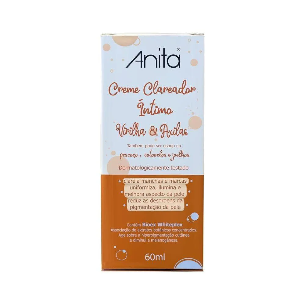CREME ANITA CLAREADOR PARA VIRILHA E AXILA 60ML