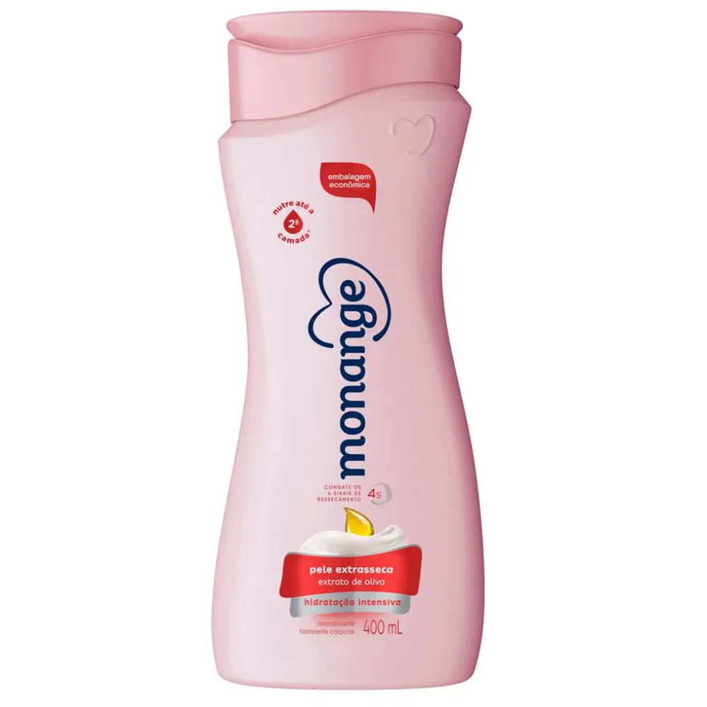 LOçãO HIDRATANTE CORPO MONANGE PELE EXTRA SECA 400ML
