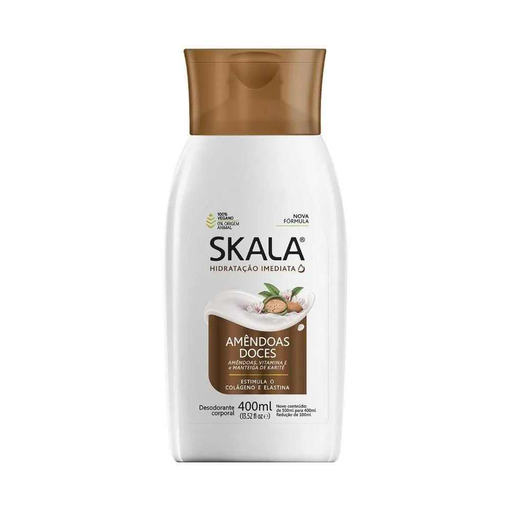 LOçãO HIDRATANTE CORPORAL SKALA AMêNDOAS DOCE 400ML