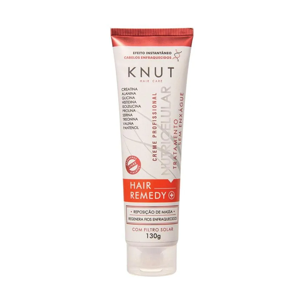 CREME TRATAMENTO CAPILAR HAIR REMEDY NUTRICELULAR KNUT 130GR