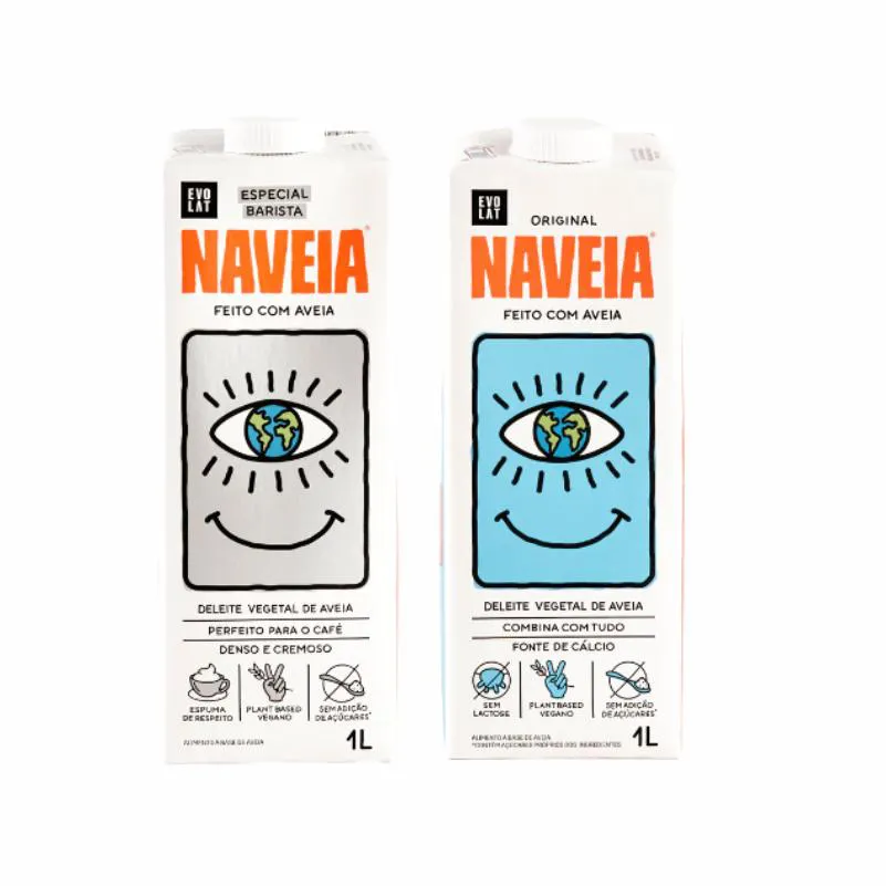 KIT 2 BEBIDA VEGETAL NAVEIA: ORIGINAL, BARISTA
