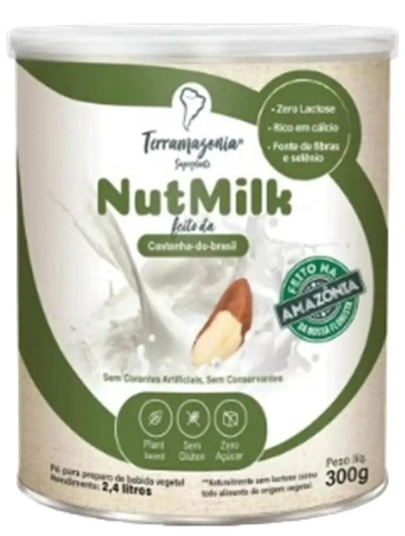 BEBIDA VEGETAL DE CASTANHA DO PARá EM Pó NUTMILK TERRAMAZONIA 300G